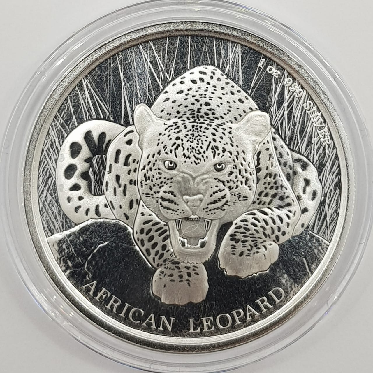 5 Cedis de Ghana del 2017 - Leopardo Africano
