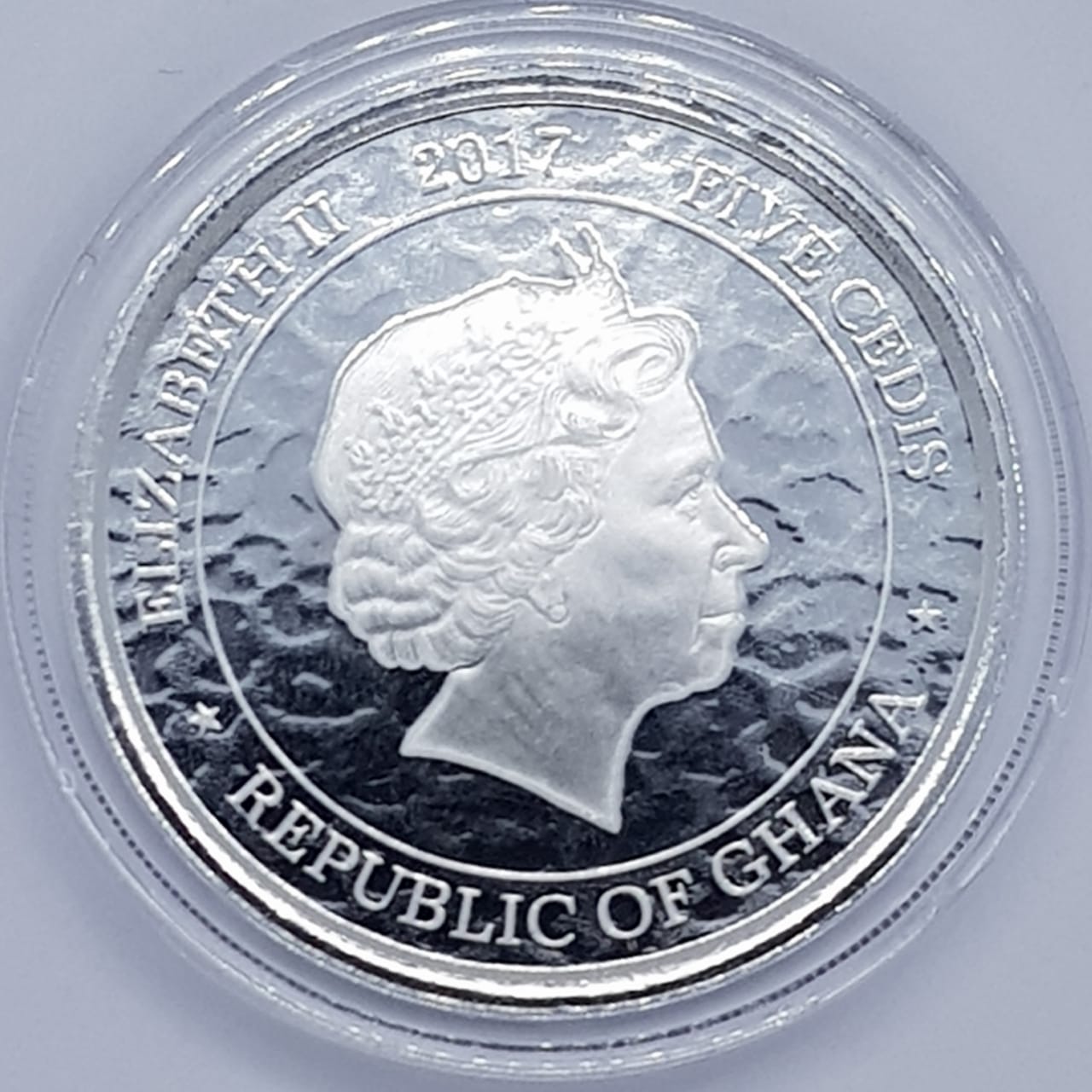 5 Cedis de Ghana del 2017 - Leopardo Africano