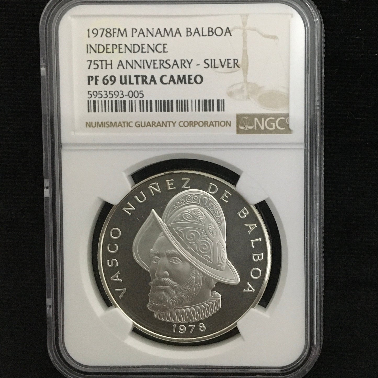 1 Balboa de 1978 - Vasco Nuñez de Balboa - PF69