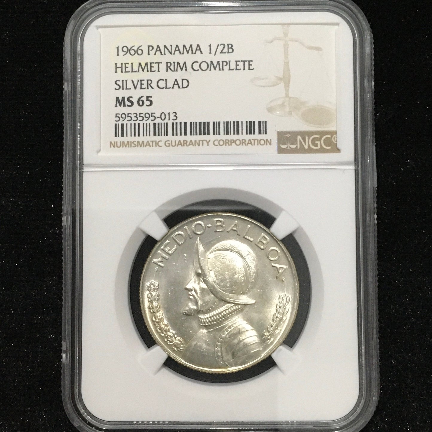 50 centésimos de Balboa de 1966 - MS65