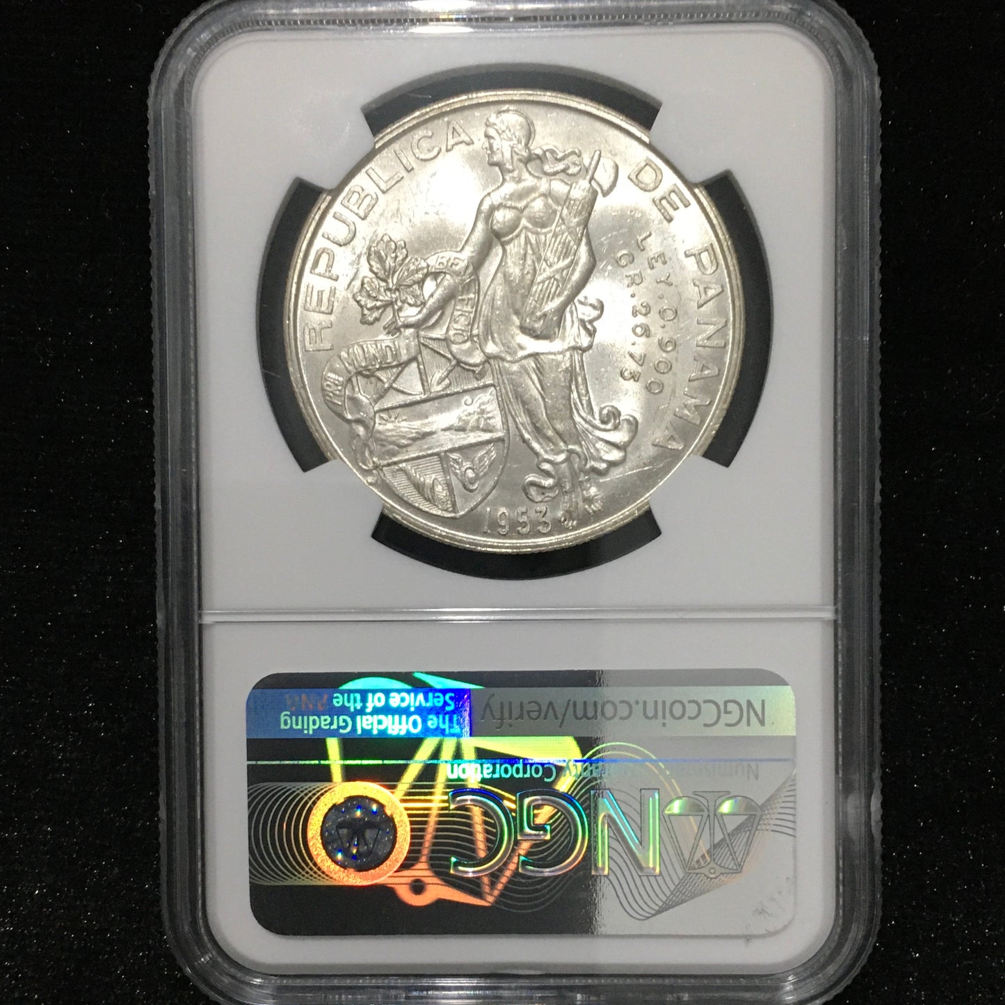 1 Balboa de 1953 - MS63 - Cincuentenario