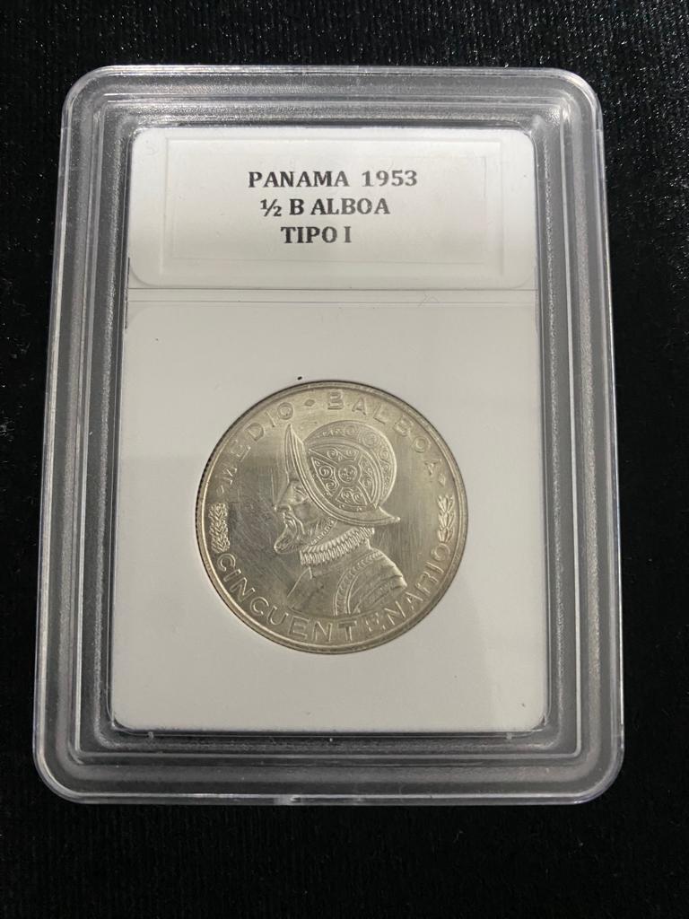 Moneda medio balboa 1953
