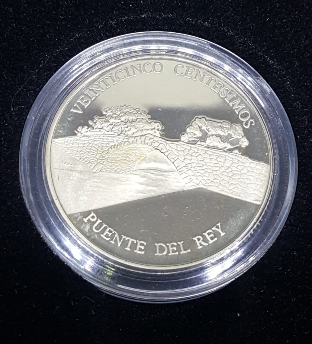 Puente del Rey 25 centavos 2005 proof