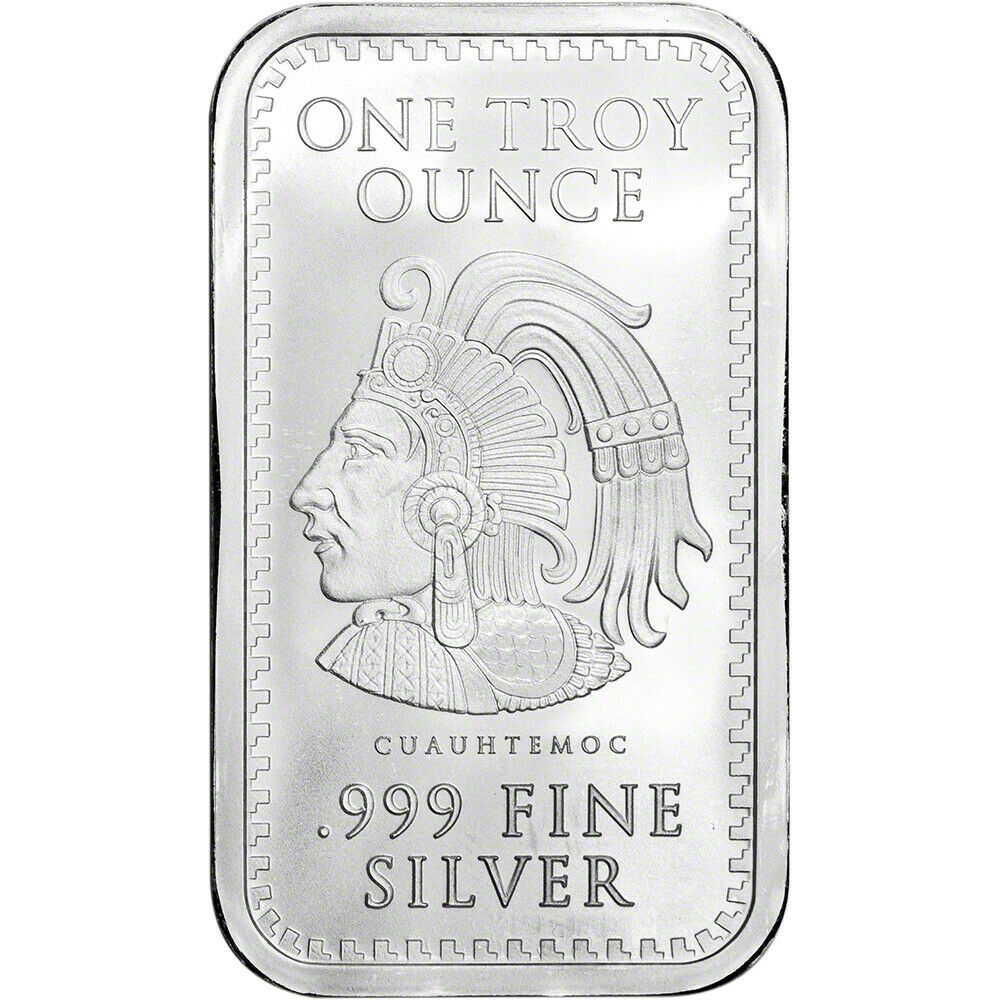 Lingote de 1 Onza de Plata - Calendario Azteca
