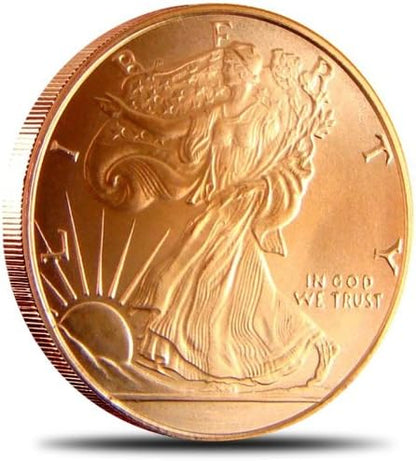 Walking Liberty 1 Onza 0.999 Cobre Fino