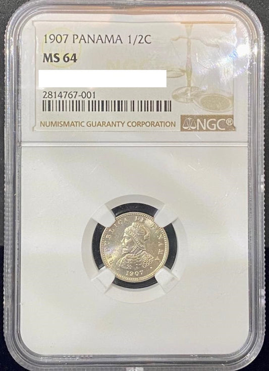 Moneda Certificada NGC 1907 MS64