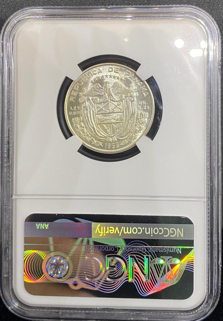 Moneda Certificada 1/4 1953 NGC MS64