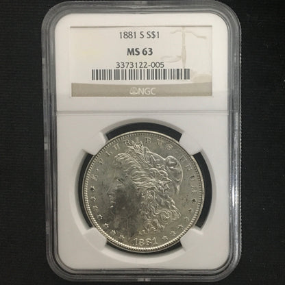 1 dólar de 1881 S - Morgan Dollar