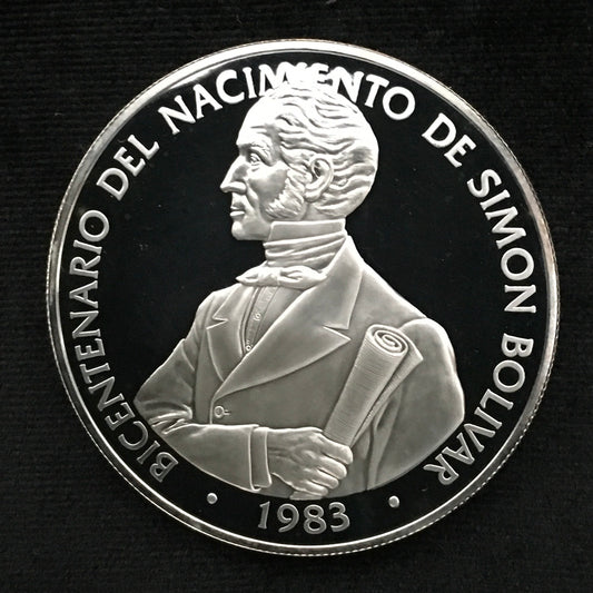 20 Balboas de 1983- Bicentenario de Simón Bolívar