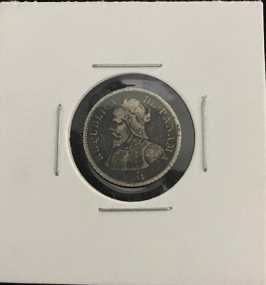 Moneda de 5 centésimo 1904.